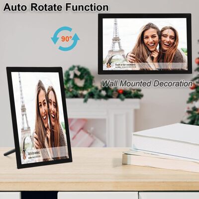 Sans Marque/générique 15 Inch Digital Picture Frame 80000 Photos Storage Auto Rotate Wifi Hd Touch - Publicité Sans Marque/générique 15 Inch Digital Picture Frame 80000 Photos Storage Auto Rotate Wifi Hd Touch - Publicité