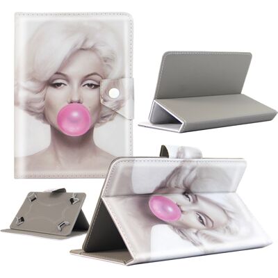 Housse Tablette Mpman - 7 Pouces - Design Marilyn Bubble - Depart De France - Publicité Housse Tablette Mpman - 7 Pouces - Design Marilyn Bubble - Depart De France - Publicité