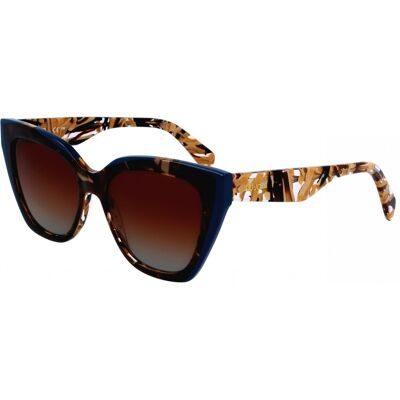 Lunettes De Soleil Liu Jo Lj784s Brown/blue 53/17/140 Femme - Publicité Lunettes De Soleil Liu Jo Lj784s Brown/blue 53/17/140 Femme - Publicité