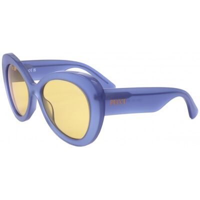 Lunettes De Soleil Pucci Ep0232 Shiny Blue 56/18/140 Femme - Publicité Lunettes De Soleil Pucci Ep0232 Shiny Blue 56/18/140 Femme - Publicité