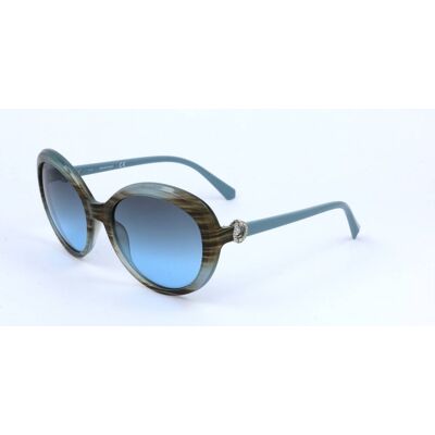 Lunettes De Soleil Swarovski Sk0204 Light Blue 58/19/140 Femme - Publicité Lunettes De Soleil Swarovski Sk0204 Light Blue 58/19/140 Femme - Publicité