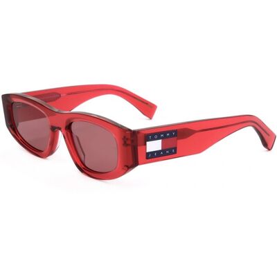 Lunettes De Soleil Tommy Hilfiger Tj 0087/s Red 52/22/150 Unisex - Publicité Lunettes De Soleil Tommy Hilfiger Tj 0087/s Red 52/22/150 Unisex - Publicité