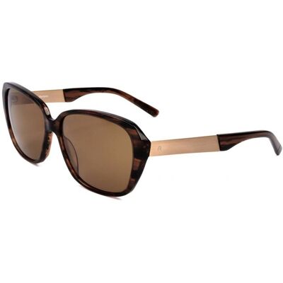 Lunettes De Soleil Rodenstock R3299 Brown Structured, Gold 57/15/135 Femme - Publicité Lunettes De Soleil Rodenstock R3299 Brown Structured, Gold 57/15/135 Femme - Publicité