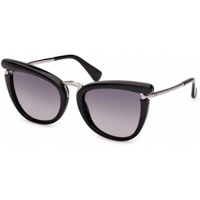 Lunettes De Soleil Maxmara Mm0186 Shiny Black 55/21/135 Femme - Publicité Lunettes De Soleil Maxmara Mm0186 Shiny Black 55/21/135 Femme - Publicité