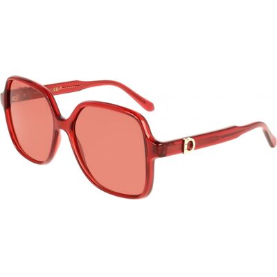 Lunettes De Soleil Ferragamo Sf2069se Transparent Red 57/15/140 Femme - Publicité Lunettes De Soleil Ferragamo Sf2069se Transparent Red 57/15/140 Femme - Publicité