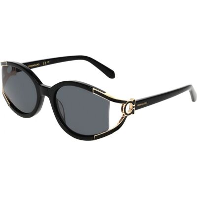Lunettes De Soleil Ferragamo Sf2111s Black 56/20/130 Femme - Publicité Lunettes De Soleil Ferragamo Sf2111s Black 56/20/130 Femme - Publicité