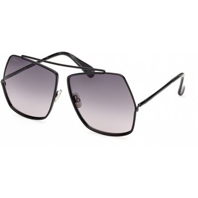 Lunettes De Soleil Maxmara Mm0006 Shiny Black 64/12/135 Femme - Publicité Lunettes De Soleil Maxmara Mm0006 Shiny Black 64/12/135 Femme - Publicité