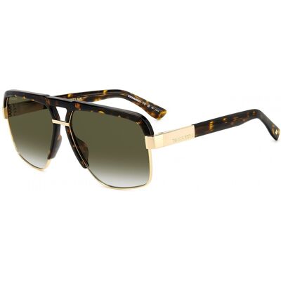 Lunettes De Soleil Dsquared2 D2 0084/s Havana Gold 61/15/140 Homme - Publicité Lunettes De Soleil Dsquared2 D2 0084/s Havana Gold 61/15/140 Homme - Publicité