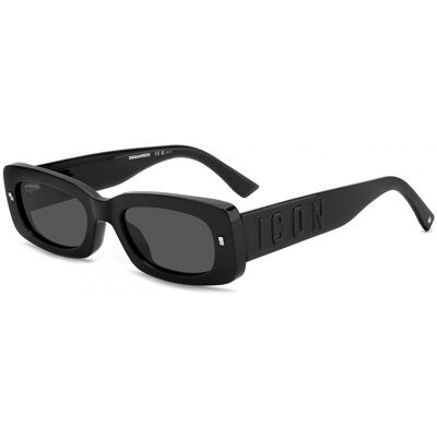 Lunettes De Soleil Dsquared2 Icon 0020/s Black 52/20/145 Unisex - Publicité Lunettes De Soleil Dsquared2 Icon 0020/s Black 52/20/145 Unisex - Publicité