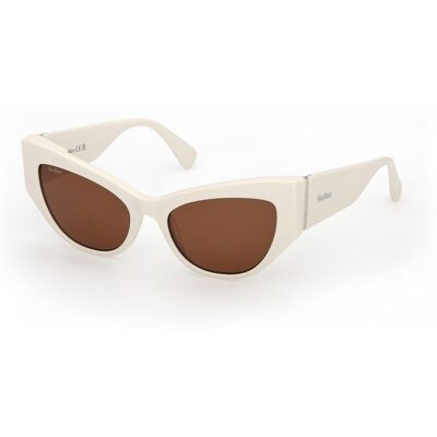 Lunettes De Soleil Maxmara Mm0192 Shiny White 54/18/140 Femme - Publicité Lunettes De Soleil Maxmara Mm0192 Shiny White 54/18/140 Femme - Publicité