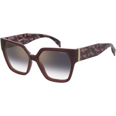 Lunettes de soleil Levi's LV 1077/S Rouge - Rectangulaires, Monture recyclée - Publicité Lunettes de soleil Levi's LV 1077/S Rouge - Rectangulaires, Monture recyclée - Publicité