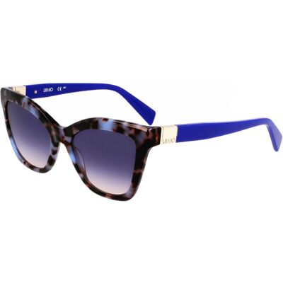 Lunettes De Soleil Liu Jo Lj804s Blue Tortoise 54/18/140 Femme - Publicité Lunettes De Soleil Liu Jo Lj804s Blue Tortoise 54/18/140 Femme - Publicité