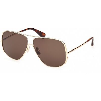 Lunettes De Soleil Maxmara Mm0190 Shiny Pale Gold 60/11/135 Femme - Publicité Lunettes De Soleil Maxmara Mm0190 Shiny Pale Gold 60/11/135 Femme - Publicité