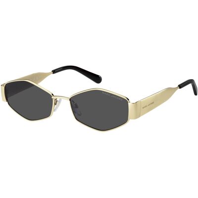 Lunettes De Soleil Marc Jacobs Marc 496/shiny Gold Black 2 55/17/145 Femme - Publicité Lunettes De Soleil Marc Jacobs Marc 496/shiny Gold Black 2 55/17/145 Femme - Publicité