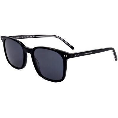 Lunettes De Soleil Tommy Hilfiger Th 1938/s Black 53/20/150 Homme - Publicité Lunettes De Soleil Tommy Hilfiger Th 1938/s Black 53/20/150 Homme - Publicité