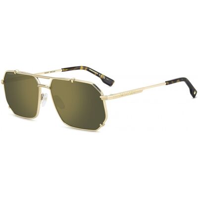 Lunettes De Soleil Dsquared2 D2 0175/s Gold 61/15/145 Homme - Publicité Lunettes De Soleil Dsquared2 D2 0175/s Gold 61/15/145 Homme - Publicité