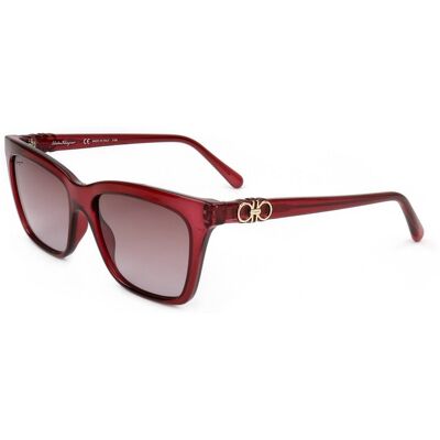 Lunettes De Soleil Ferragamo Sf1027s Crystal Wine 55/16/140 Femme - Publicité Lunettes De Soleil Ferragamo Sf1027s Crystal Wine 55/16/140 Femme - Publicité