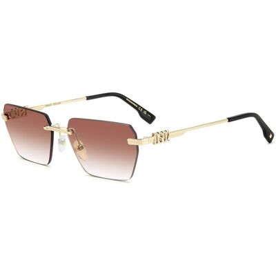 Lunettes De Soleil Dsquared2 D2 0102/s Gold 58/16/145 Homme - Publicité Lunettes De Soleil Dsquared2 D2 0102/s Gold 58/16/145 Homme - Publicité