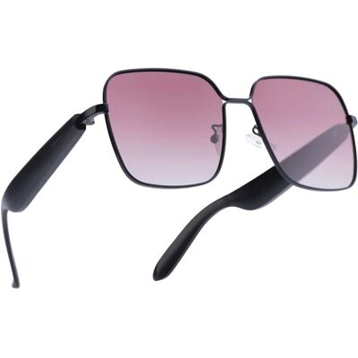 Avizar Lunettes Connectées Modèle Nyra Avec Verres Polarisés Carrés Noir - Publicité Avizar Lunettes Connectées Modèle Nyra Avec Verres Polarisés Carrés Noir - Publicité