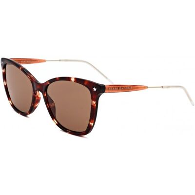 Lunettes De Soleil Tommy Hilfiger Th 1647/s Havana 54/17/140 Femme - Publicité Lunettes De Soleil Tommy Hilfiger Th 1647/s Havana 54/17/140 Femme - Publicité