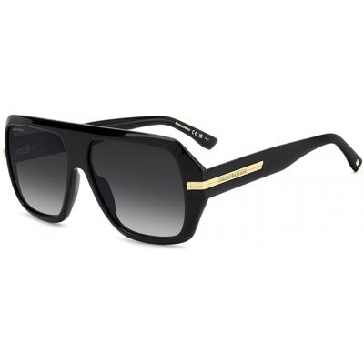 Lunettes De Soleil Dsquared2 D2 0160/s Black 59/14/145 Homme - Publicité Lunettes De Soleil Dsquared2 D2 0160/s Black 59/14/145 Homme - Publicité