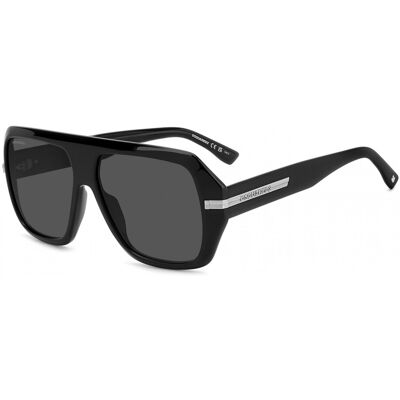 Lunettes De Soleil Dsquared2 D2 0160/s Black 59/14/145 Homme - Publicité Lunettes De Soleil Dsquared2 D2 0160/s Black 59/14/145 Homme - Publicité