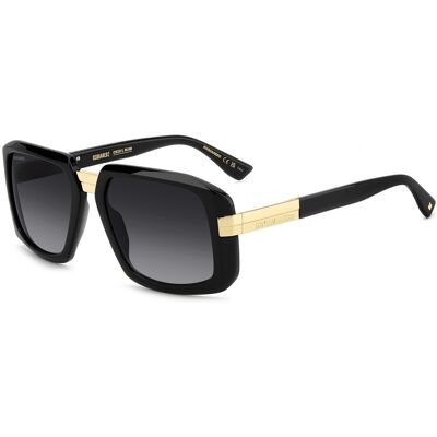 Lunettes De Soleil Dsquared2 D2 0178/s Black/grey Shaded 57/19/145 Homme - Publicité Lunettes De Soleil Dsquared2 D2 0178/s Black/grey Shaded 57/19/145 Homme - Publicité