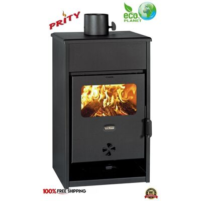 Poêle Bois Cheminée Prity Kd 9,3kw A+ Écodesign Chauffage Livraison - Publicité Poêle Bois Cheminée Prity Kd 9,3kw A+ Écodesign Chauffage Livraison - Publicité