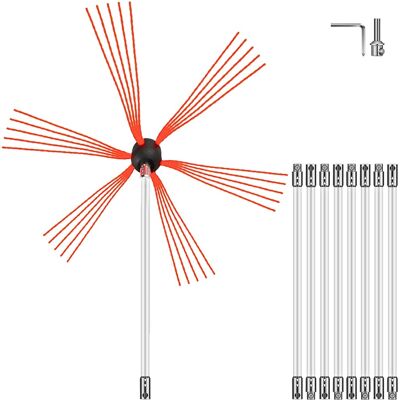 Vevor Kit Brosse De Ramonage Poêle À Pellet Canne De Ramonage En Nylon 9 Tiges - Publicité Vevor Kit Brosse De Ramonage Poêle À Pellet Canne De Ramonage En Nylon 9 Tiges - Publicité