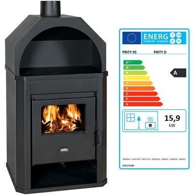 Poêle Bois Cheminée Prity D 13,9kw Ecodesign 2022 Chauffage Livraison - Publicité Poêle Bois Cheminée Prity D 13,9kw Ecodesign 2022 Chauffage Livraison - Publicité
