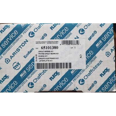 Ariston Genuine Parts Ac1 Printed Circuit Board - Ref: 65101380 - Publicité Ariston Genuine Parts Ac1 Printed Circuit Board - Ref: 65101380 - Publicité