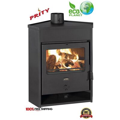 Poêle Bois Cheminée D'Angle Prity Am D 12,5kw Classe A Écodesign Livraison - Publicité Poêle Bois Cheminée D'Angle Prity Am D 12,5kw Classe A Écodesign Livraison - Publicité