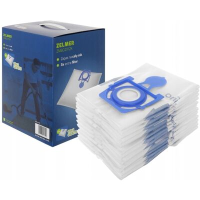 Worwo 12 Sacs Pour Aspirateur Zelmer Odyssey Meteor Bosch Zmb02k Elf 2 - Publicité Worwo 12 Sacs Pour Aspirateur Zelmer Odyssey Meteor Bosch Zmb02k Elf 2 - Publicité