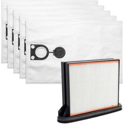 Worwo Sacs Pour Aspirateurs Starmix Bosch Hitachi Metabo Aeg, Lot De 5 Sacs + 1 Filtre - Publicité Worwo Sacs Pour Aspirateurs Starmix Bosch Hitachi Metabo Aeg, Lot De 5 Sacs + 1 Filtre - Publicité