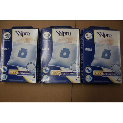 Wpro Mi125-Mw - Lot De 3 Boîtes De 4 Sacs Aspirateurs + Filtre Moteur Miele - Publicité Wpro Mi125-Mw - Lot De 3 Boîtes De 4 Sacs Aspirateurs + Filtre Moteur Miele - Publicité