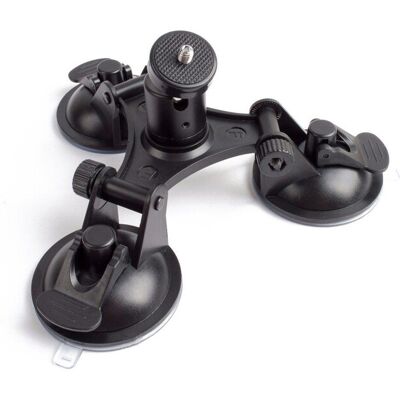 Ibroz Support Triple Ventouse Pour Gopro - Publicité Ibroz Support Triple Ventouse Pour Gopro - Publicité
