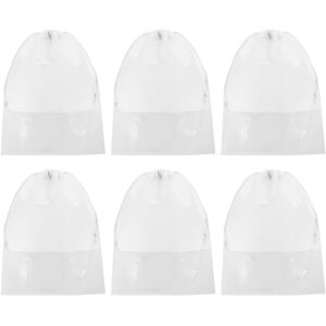 Uxcell 6pcs Sac À Chaussures Avec Cordon 17x13\" Pour Voyage, Organisateur, Blanc - Publicité Uxcell 6pcs Sac À Chaussures Avec Cordon 17x13\" Pour Voyage, Organisateur, Blanc - Publicité