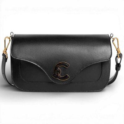 Mode Coccinelle Sac À Main C-Me Femme Noir En Cuir - Publicité Mode Coccinelle Sac À Main C-Me Femme Noir En Cuir - Publicité