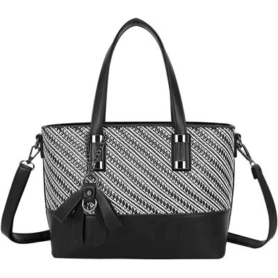 Gallantry Sac À Main Cabas À Franges Pour Femme Avec Bandoulière Noir - Publicité Gallantry Sac À Main Cabas À Franges Pour Femme Avec Bandoulière Noir - Publicité