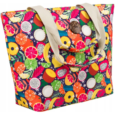 Sans Marque Grand Sac Cabas Pour Femme Avec Motif De Fruits - Publicité Sans Marque Grand Sac Cabas Pour Femme Avec Motif De Fruits - Publicité