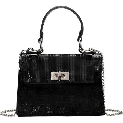 Avizar Sac À Main De Soirée Pour Femme Effet Maille Scintillante, Chaîne En Métal - Publicité Avizar Sac À Main De Soirée Pour Femme Effet Maille Scintillante, Chaîne En Métal - Publicité