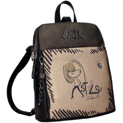 Anekke - Sac À Dos Ville Femme 2 Cpts \"Koko\" - 13238 - Publicité Anekke - Sac À Dos Ville Femme 2 Cpts \"Koko\" - 13238 - Publicité