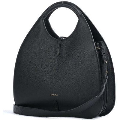 Coccinelle Cosima Maxi Sac À Main Grainé Noir Femme - Publicité Coccinelle Cosima Maxi Sac À Main Grainé Noir Femme - Publicité