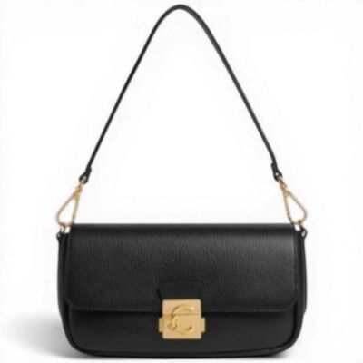 Mode Coccinelle C-Me Lock Medium Sac À Main Femme Noir En Cuir À Grain - Publicité Mode Coccinelle C-Me Lock Medium Sac À Main Femme Noir En Cuir À Grain - Publicité