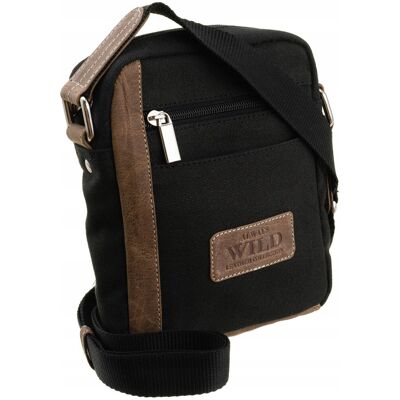 Sans Marque Sac Bandoulière En Cuir Pour Homme Avec Poche Extérieure - Always Wild - Publicité Sans Marque Sac Bandoulière En Cuir Pour Homme Avec Poche Extérieure - Always Wild - Publicité