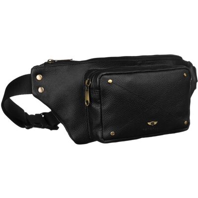Sans Marque Sac Banane En Cuir Avec Poches - Peterson - Publicité Sans Marque Sac Banane En Cuir Avec Poches - Peterson - Publicité