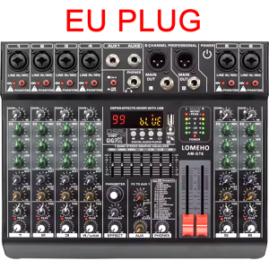 Lomeho Table De Mixage Console Bluetooth Usb 6 Canaux 99 Effets Dsp 48v Karaoké Pc - Publicité Lomeho Table De Mixage Console Bluetooth Usb 6 Canaux 99 Effets Dsp 48v Karaoké Pc - Publicité