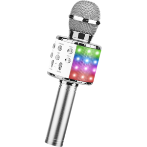 Shinepick Microphone Karaoké Sans Fil 4-En-1 Led Micro Bluetooth Cadeau Enfants Pour Noël - Publicité Shinepick Microphone Karaoké Sans Fil 4-En-1 Led Micro Bluetooth Cadeau Enfants Pour Noël - Publicité