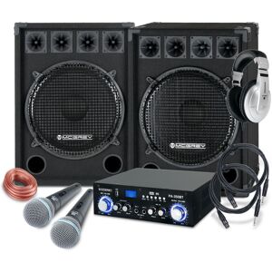 Mcgrey Set Karaoke Dj Pa Enceintes Amplificateur Bluetooth Usb Microphone Casque 1600w - Publicité Mcgrey Set Karaoke Dj Pa Enceintes Amplificateur Bluetooth Usb Microphone Casque 1600w - Publicité