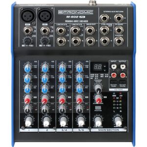 Mixeur Pronomic M-602FX - Effets numériques 24 bits - 4 canaux - Publicité Mixeur Pronomic M-602FX - Effets numériques 24 bits - 4 canaux - Publicité
